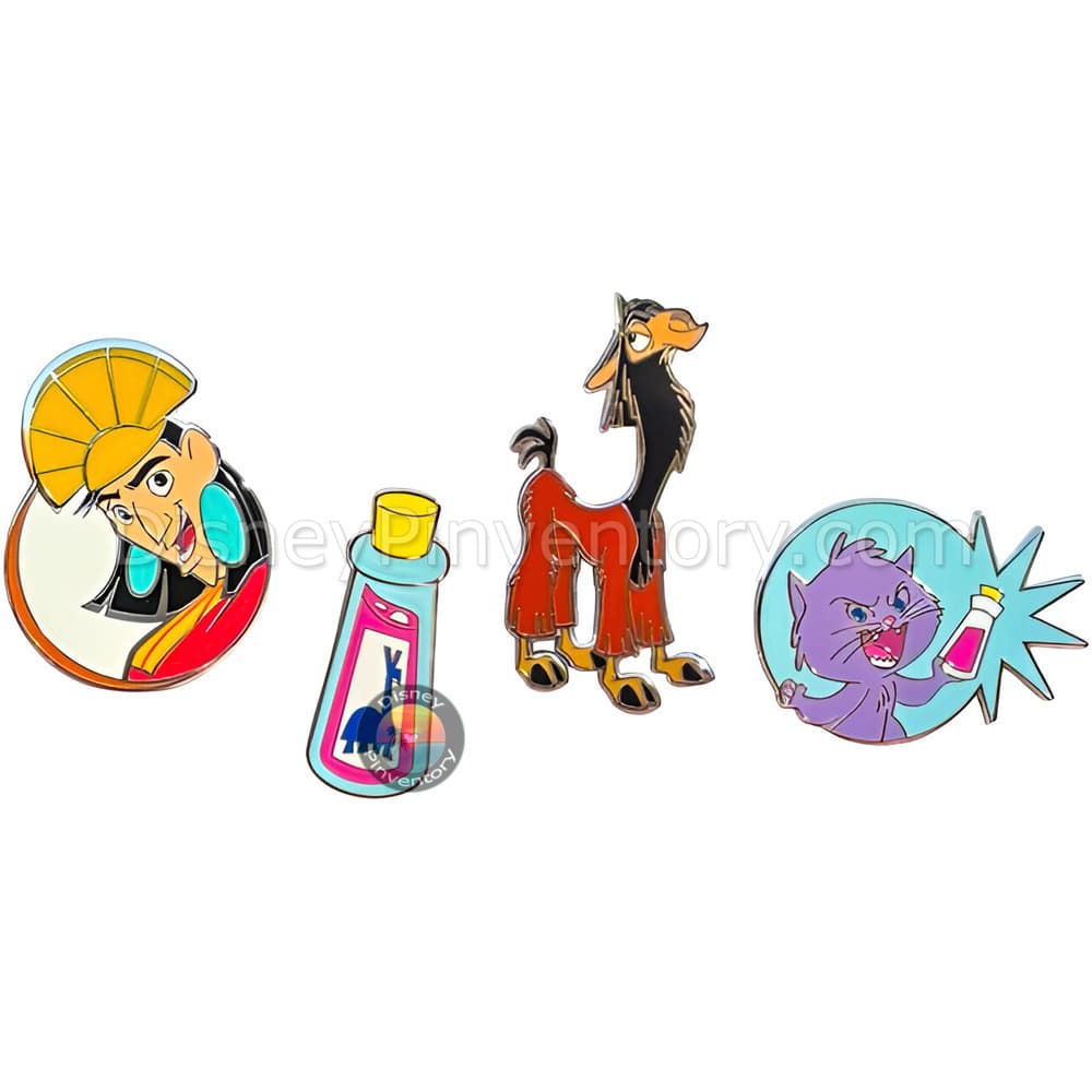Emperor's New Groove Kuzco Booster Pin Set - Disneyland Paris - Pin 49184