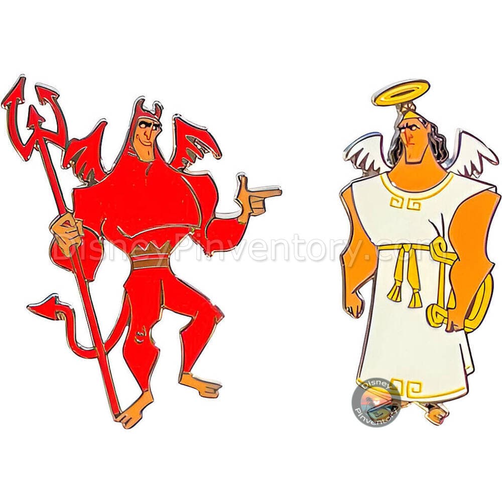 Kronk Devil & Angel Pin Set - Disneyland Paris - Pin 49189