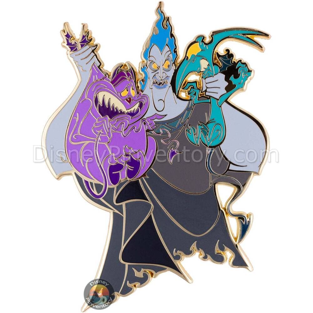 Disney Villains Hercules Hades with Pain & Panic Jumbo Pin - PALM Exclusive - Pin 49250