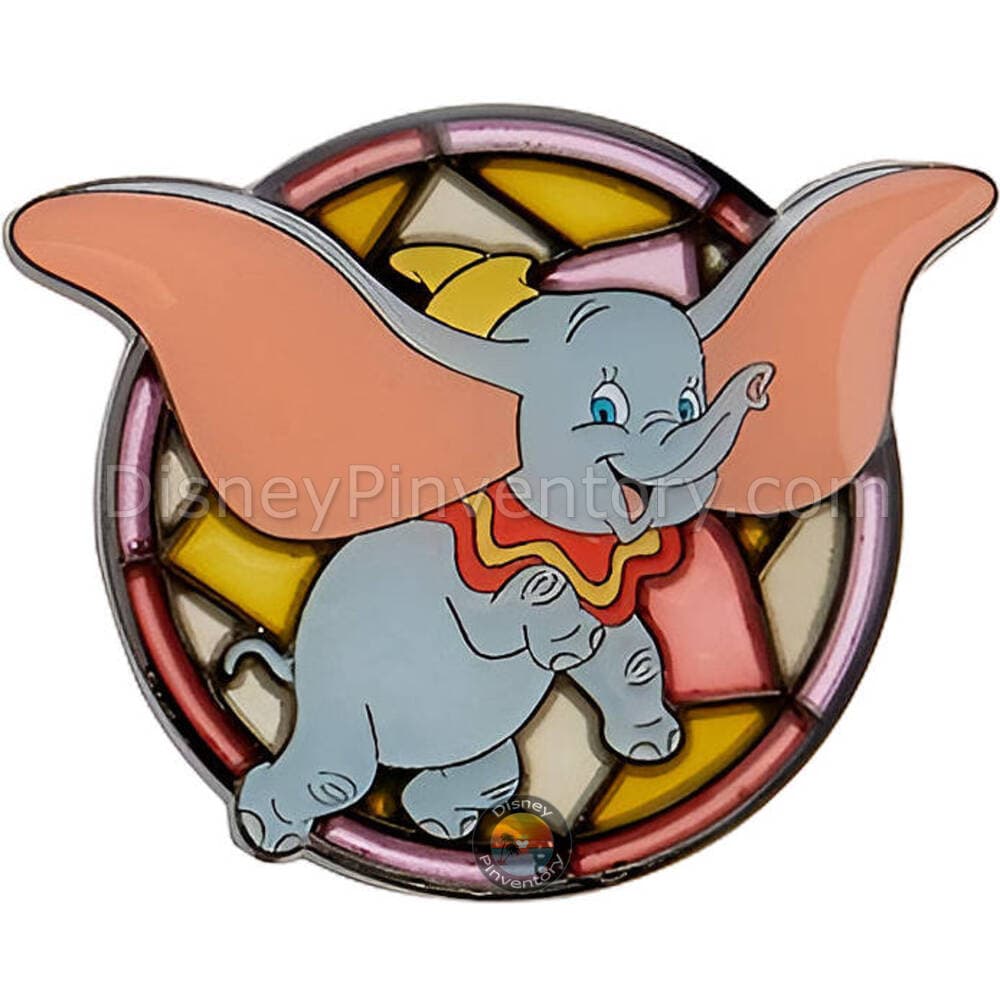 Loungefly Disney Animals Stained Glass Blind Box Pin Set - Dumbo - Pin 49259