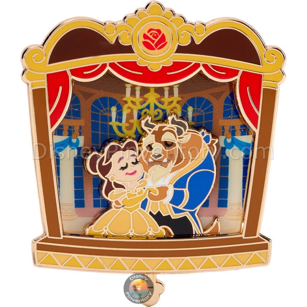 Disney Magical Theater: Beauty and the Beast Slider Pin - Pin 49289
