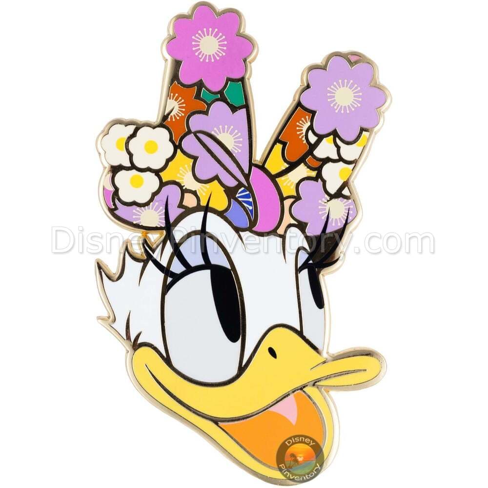 Disney Daisy Duck Floral Bows Mini Jumbo Pin - PALM Exclusive - Pin 49296