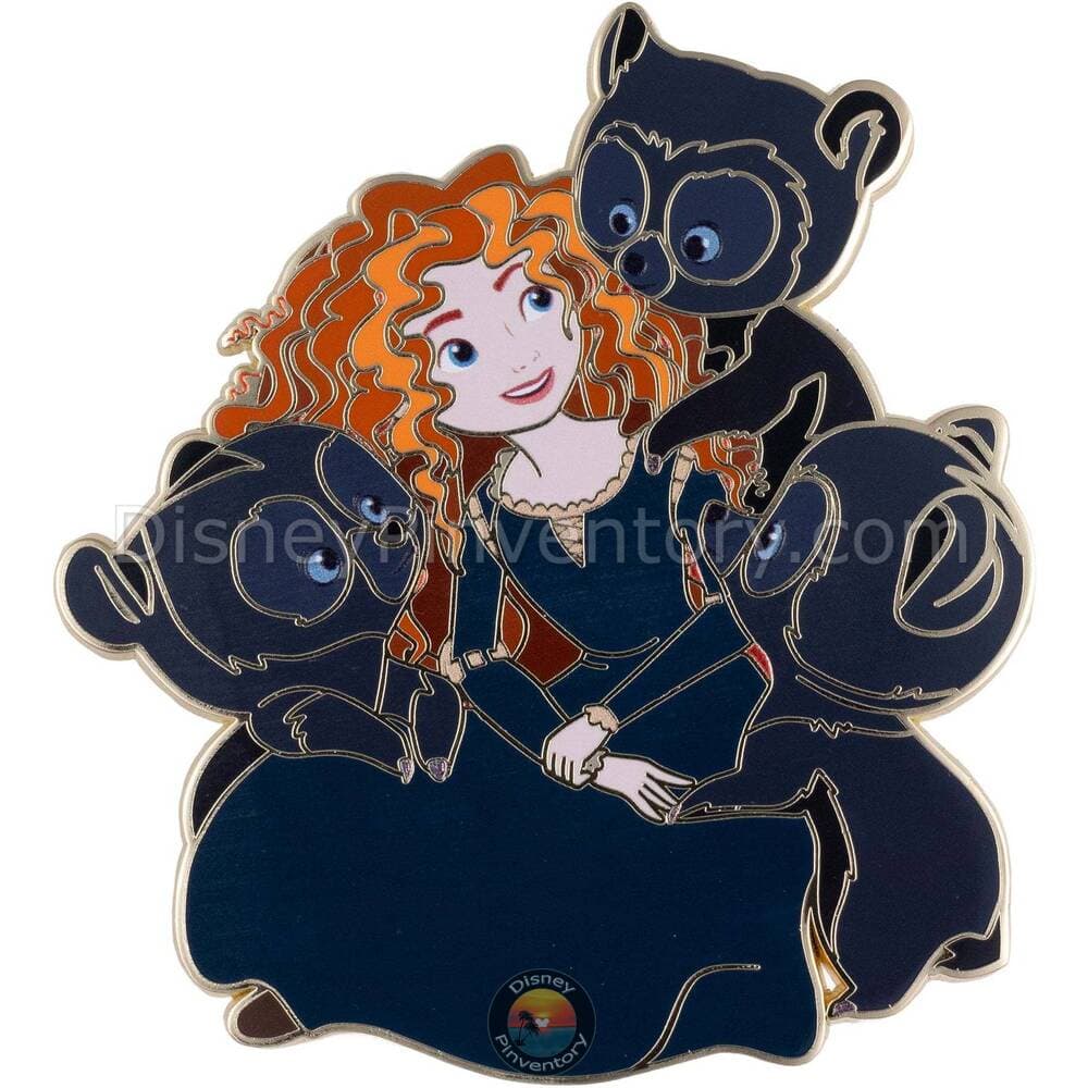 Pixar Brave Merida with Brother Bears Jumbo Pin - PALM Exclusive - Pin 49363