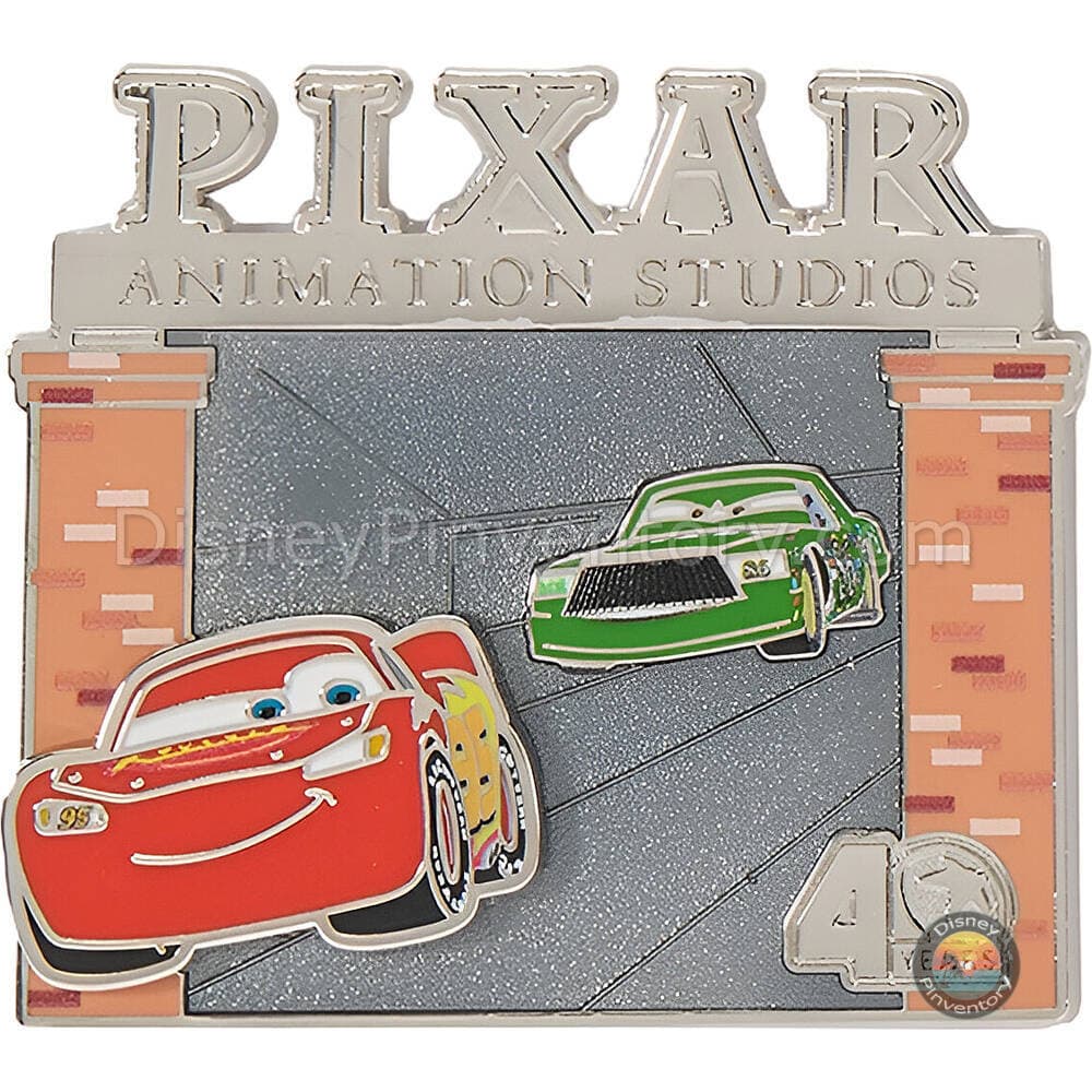 Pixar Animation Studios 40 Years Pin Set 2 - Lightning McQueen and Chick Hicks - Cars (2006) - Pin 49442