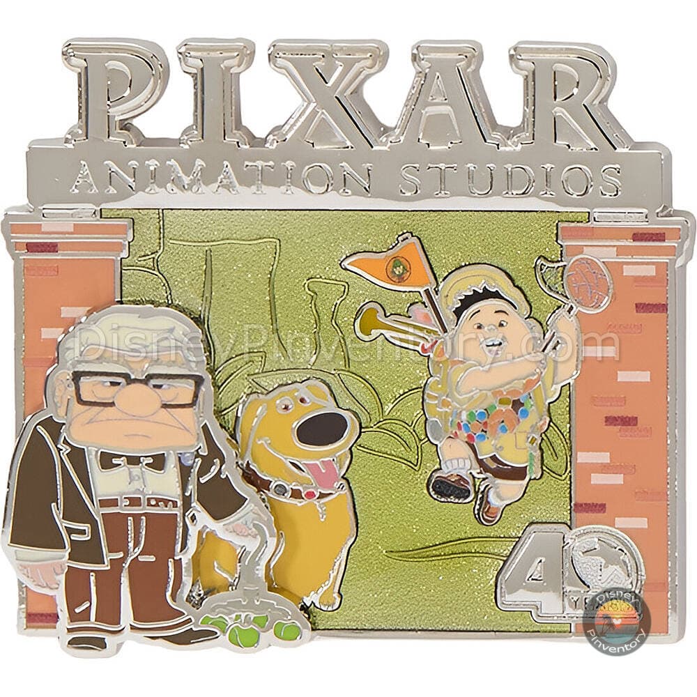 Pixar Animation Studios 40 Years Pin Set 2 - Carl, Russell and Dug - Up (2009) - Pin 49445
