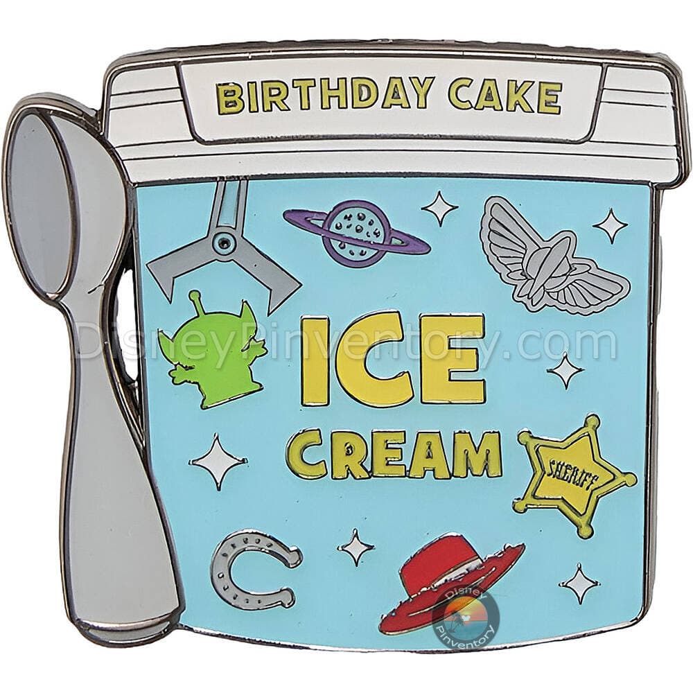 Loungefly Disney Pixar Ice Cream Blind Box Pin Set - Toy Story Birthday Cake - Pin 49472