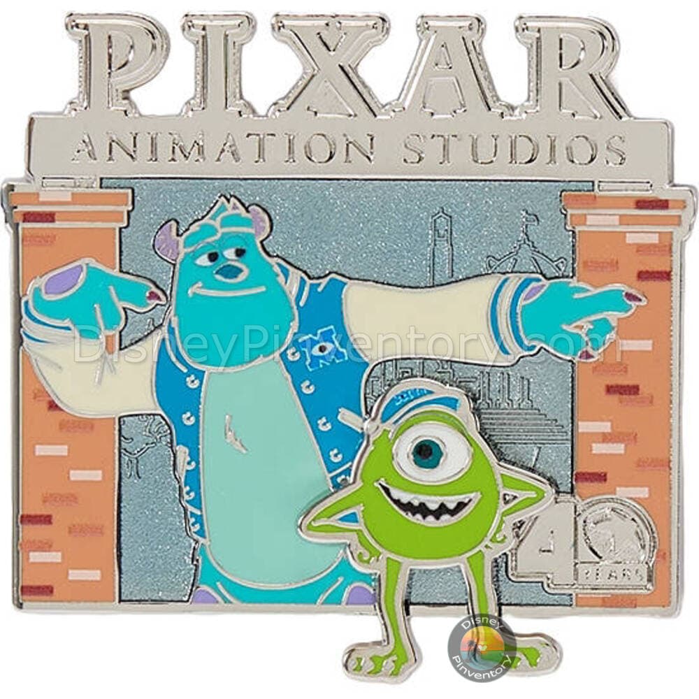 Pixar Animation Studios 40 Years Pin Set 3 - Mike and Sulley - Monsters University (2013) - Pin 49649