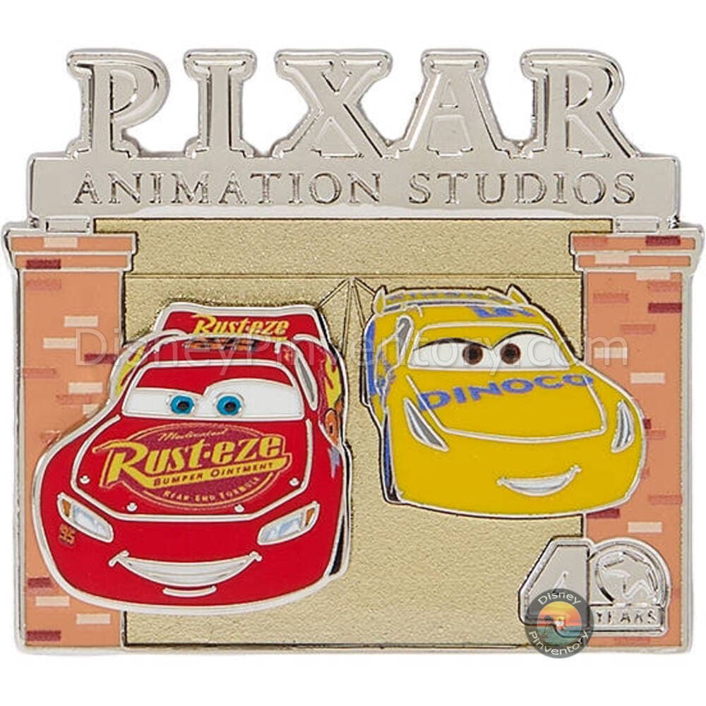 Pixar Animation Studios 40 Years Pin Set 3 - Lightning McQueen & Cruz Ramirez - Cars 3 (2017) - Pin 49653
