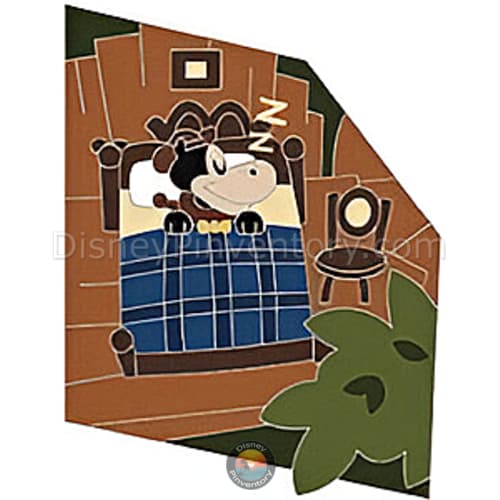 Swiss Family Treehouse Mystery Attraction Map Puzzle Pin Set - Horace Horsecollar - Disney World Resort - Pin 49702