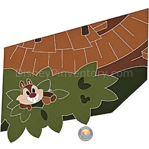 Swiss Family Treehouse Mystery Attraction Map Puzzle Pin Set - Dale - Disney World Resort - Pin 49703