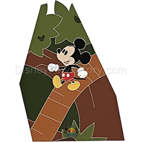 Swiss Family Treehouse Mystery Attraction Map Puzzle Pin Set - Mickey Mouse - Disney World Resort - Pin 49704