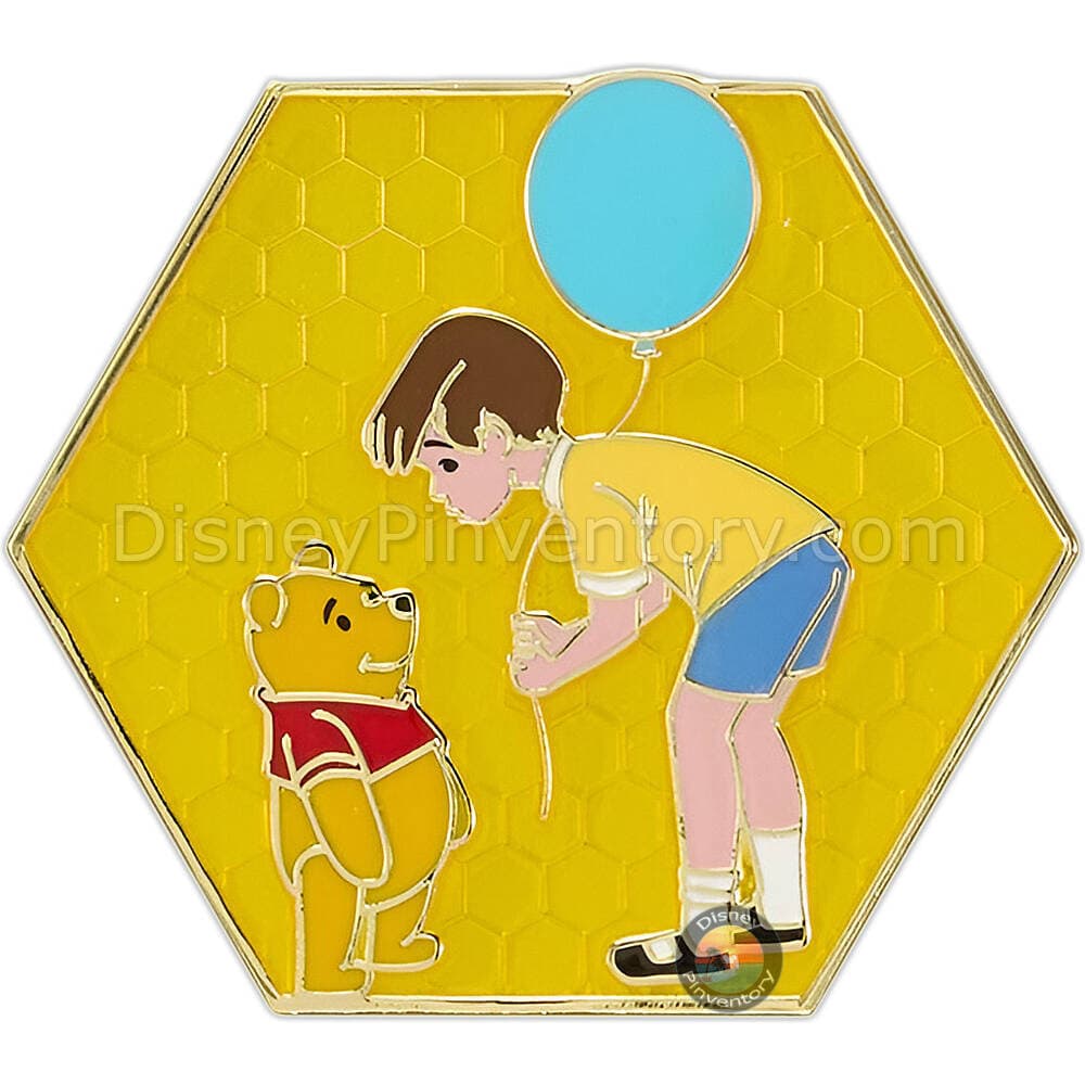 Winnie the Pooh and the Honey Tree 60th Anniversary Mystery Pin Set - Pooh with Christopher Robin - Pin 49760