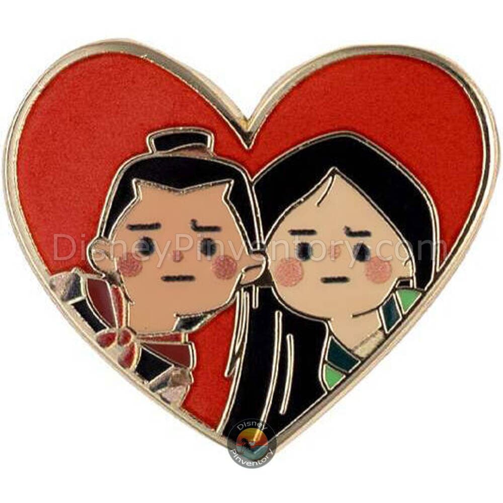 Disney Princesses Sweethearts Mystery Pin Set - Mulan & Li Shang - PALM Exclusive - Pin 49802