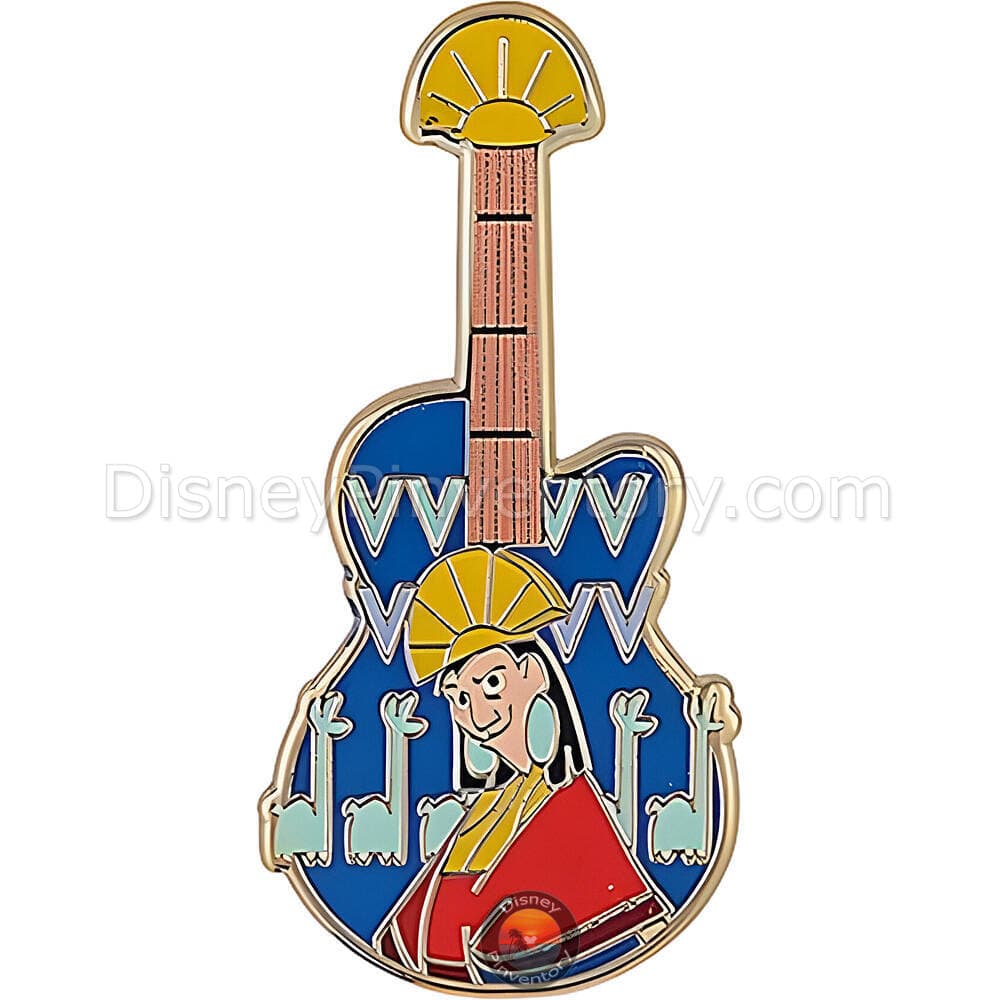 Disney Guitar & Pick Blind Box Pin Set - Kuzco Guitar Only - BoxLunch Exclusive - Pin 49849
