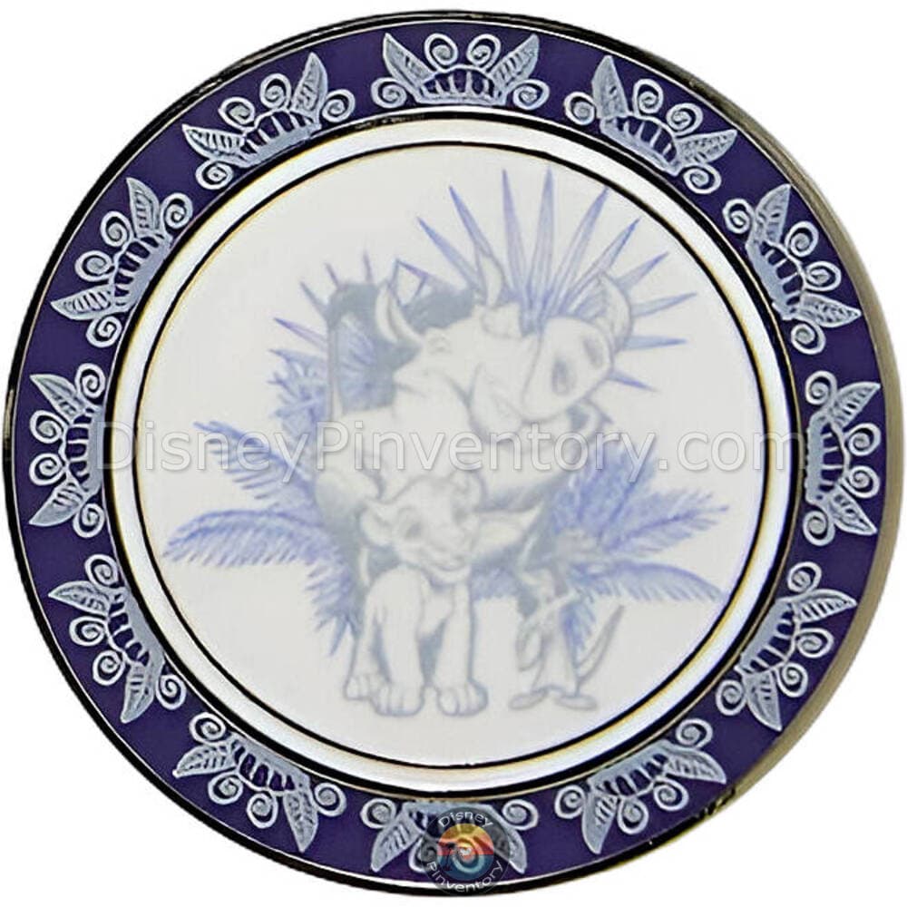 Disney The Lion King Porcelain Plates Blind Box Pin Set - Simba, Pumbaa & Timon - BoxLunch Exclusive - Pin 49898