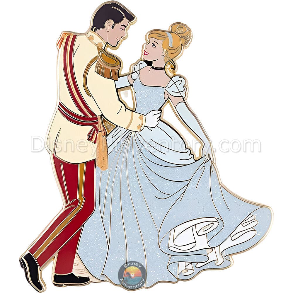 Disney Princesses The Royal Dance Mystery Jumbo Pin Set - Cinderella & Prince Charming - PALM Exclusive - Pin 49942