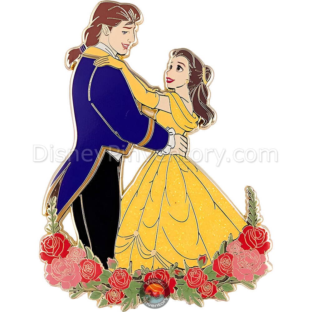Disney Princesses The Royal Dance Mystery Jumbo Pin Set - Belle & Prince Adam Chaser - PALM Exclusive - Pin 49945