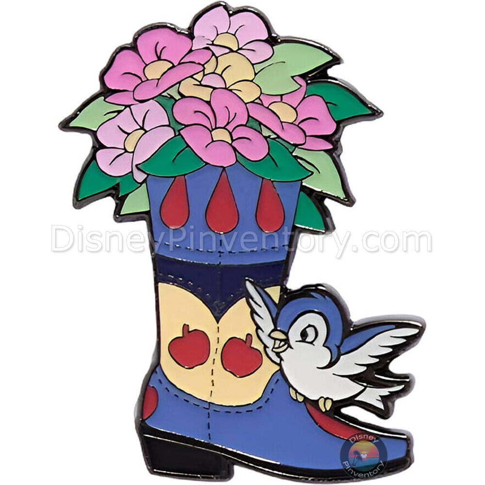 Loungefly Disney Princess Boot Bouquet Blind Box Pin Set - Snow White with Blue Bird - Pin 49955