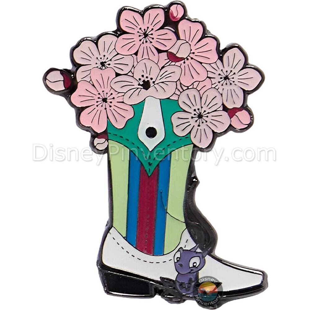 Loungefly Disney Princess Boot Bouquet Blind Box Pin Set - Mulan with Cri-Kee - Pin 49958