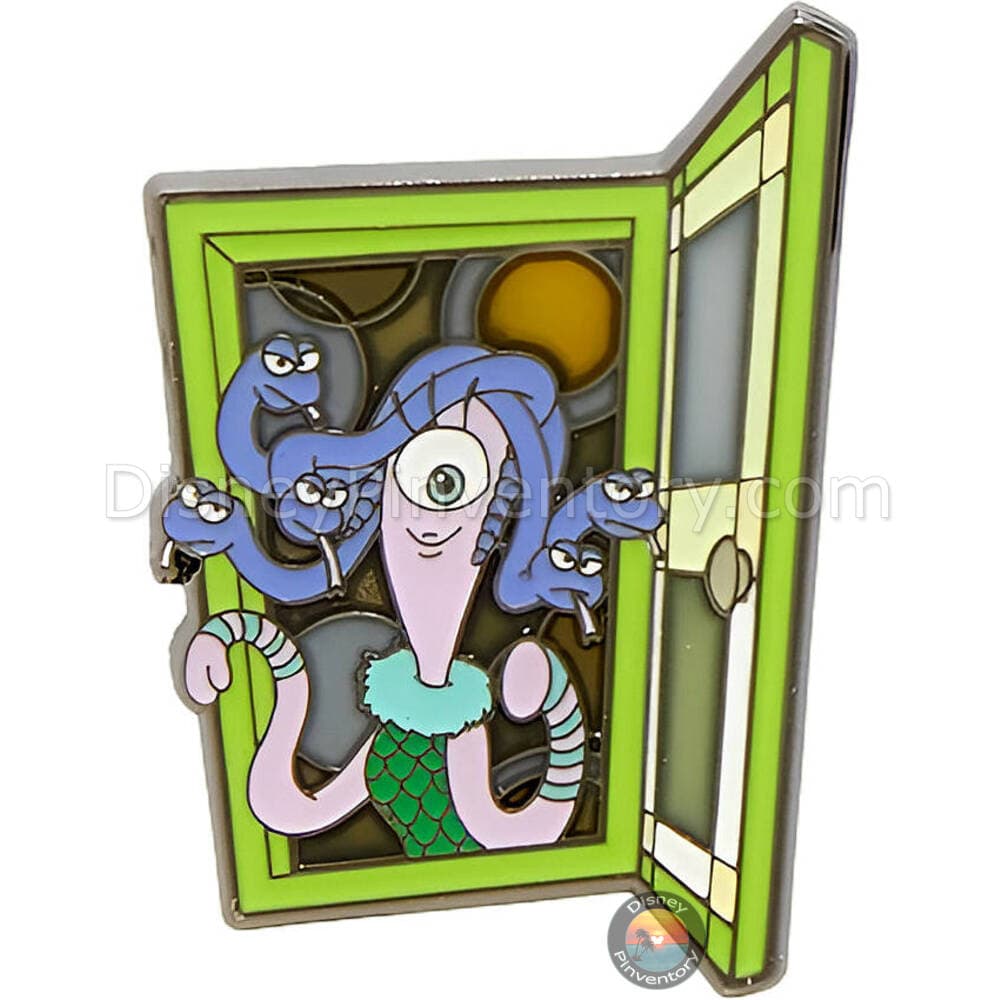 Loungefly Disney Pixar Monsters, Inc. Stained Glass Doors Blind Box Pin Set - Celia - Pin 49971