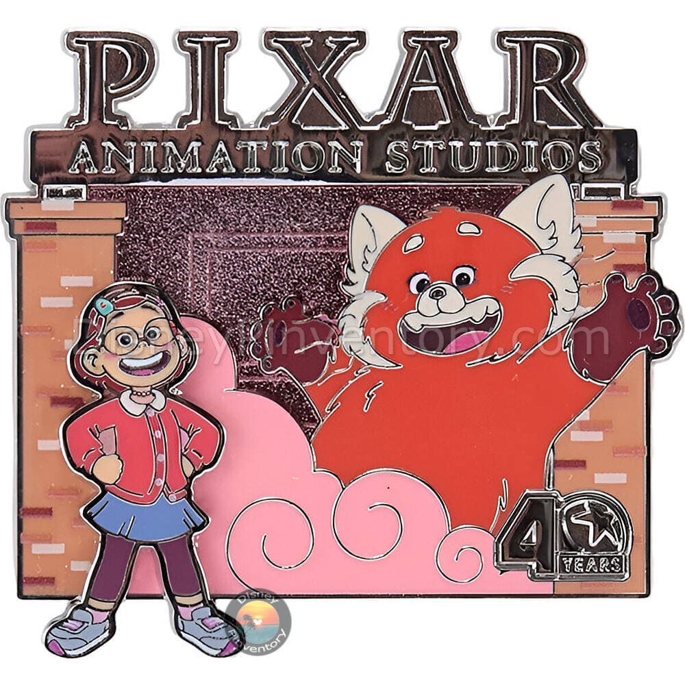 Pixar Animation Studios 40 Years Pin Set 5 - Meilin Lee and Panda Mei - Turning Red (2022) - Pin 50018