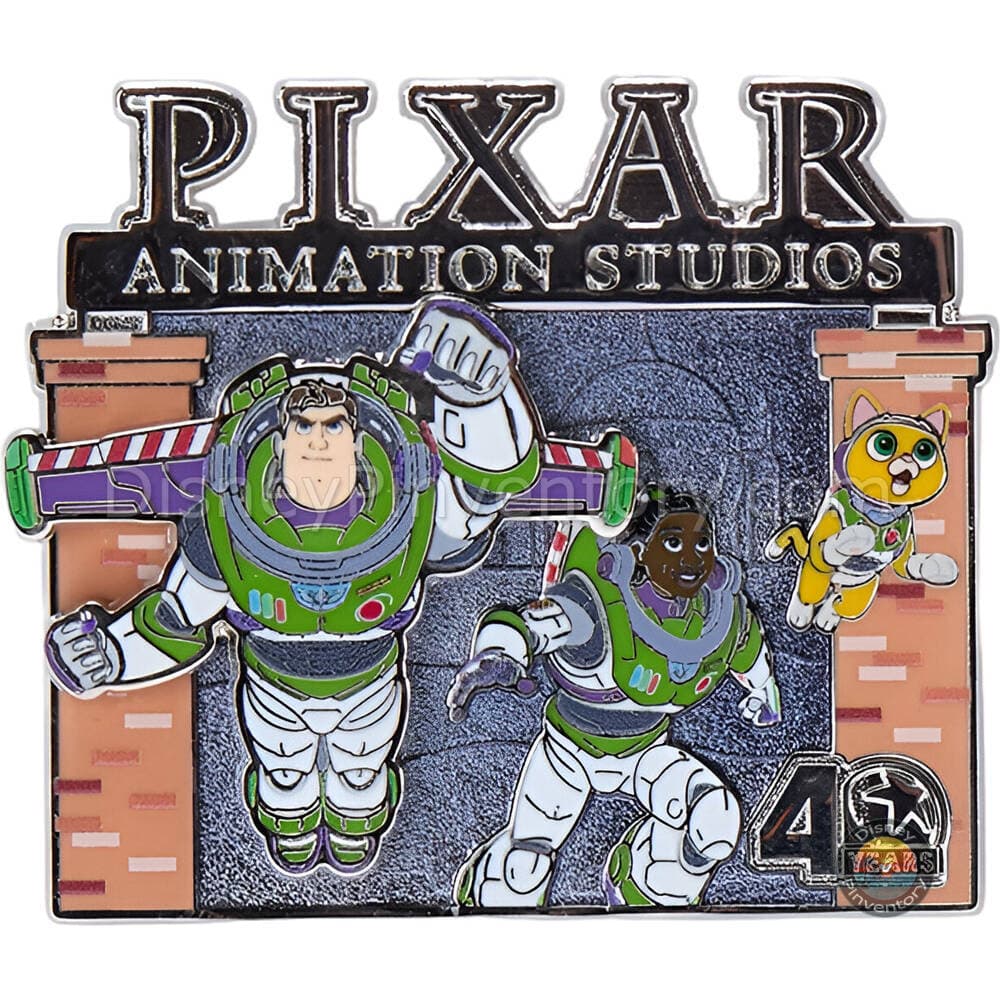Pixar Animation Studios 40 Years Pin Set 5 - Buzz Lightyear, Izzy Hawthorne and Sox - Lightyear (2022) - Pin 50019