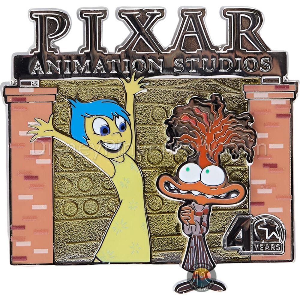 Pixar Animation Studios 40 Years Pin Set 5 - Joy and Anxiety - Inside Out 2 (2024) - Pin 50021