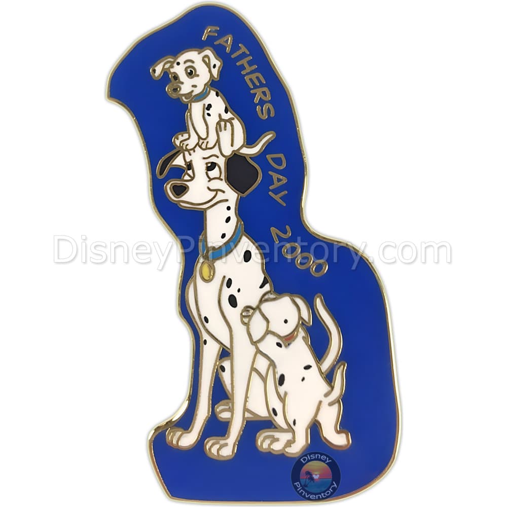 Father's Day 2000 Pin - Pongo and Dalmatian Puppies - Pin 50132