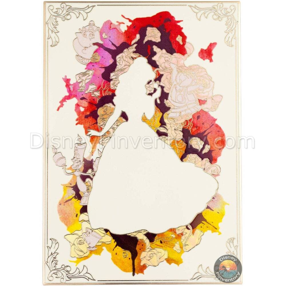 Disney Princess Watercolor Portraits Beauty and the Beast Belle Jumbo Pin - PALM Exclusive - Pin 50140