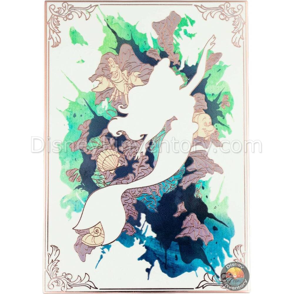 Disney Princess Watercolor Portraits The Little Mermaid Ariel Jumbo Pin - PALM Exclusive - Pin 50141