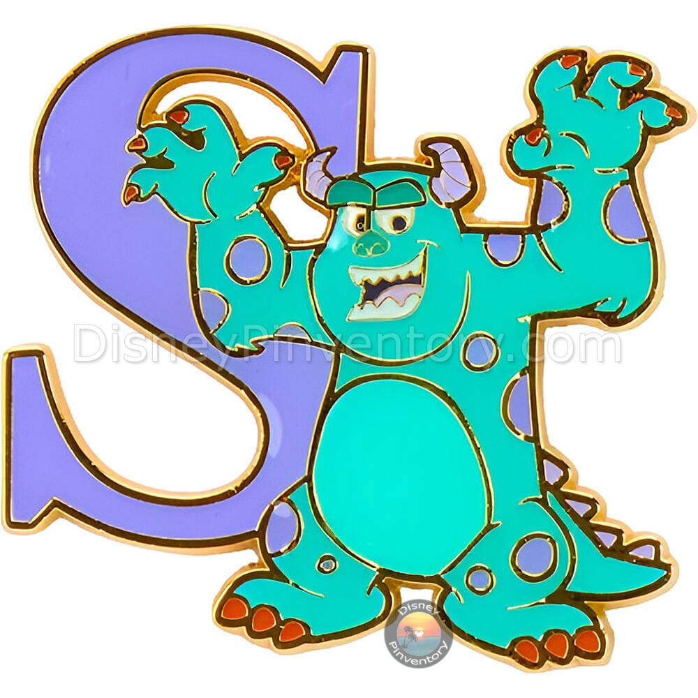 Loungefly Disney Pixar Monsters, Inc. Character Initial Blind Box Pin Set - Sulley - BoxLunch Exclusive - Pin 50170