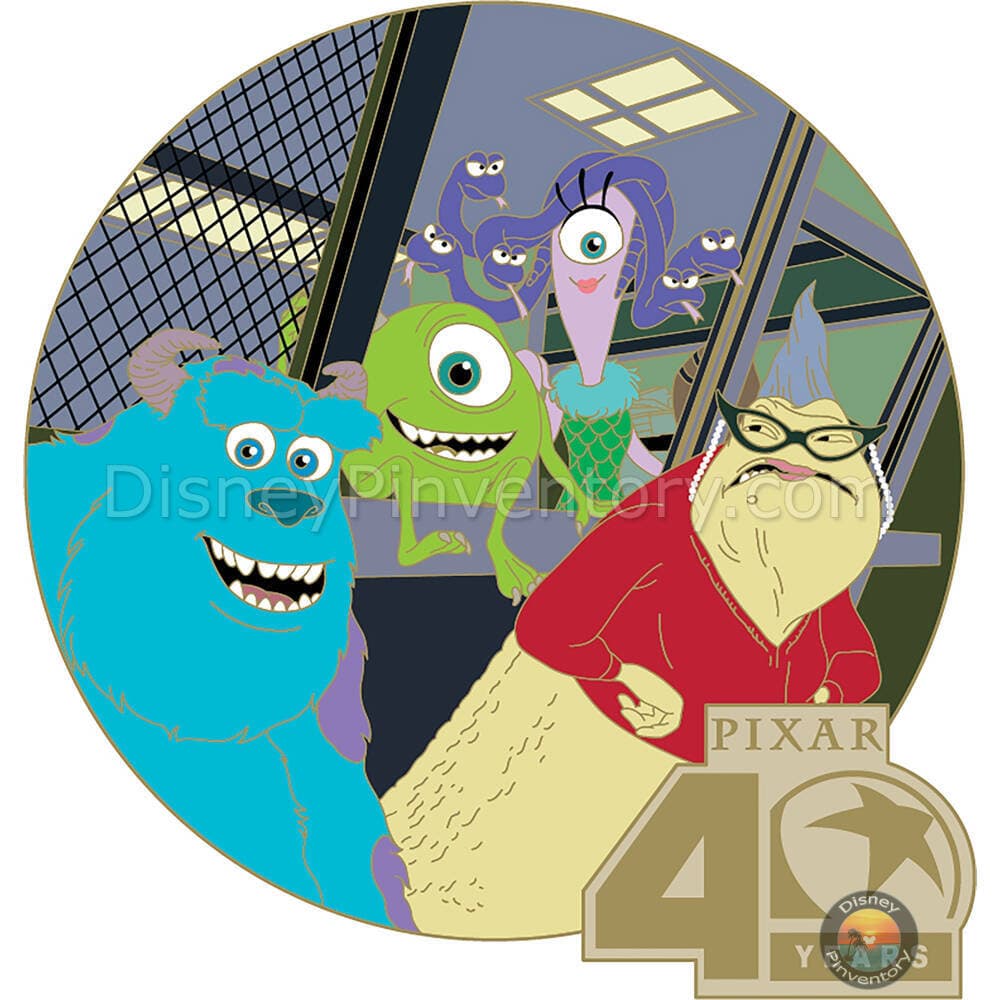 D23-Exclusive Monsters, Inc. Pin - Pixar Animation Studios 40th Anniversary - Pin 50208