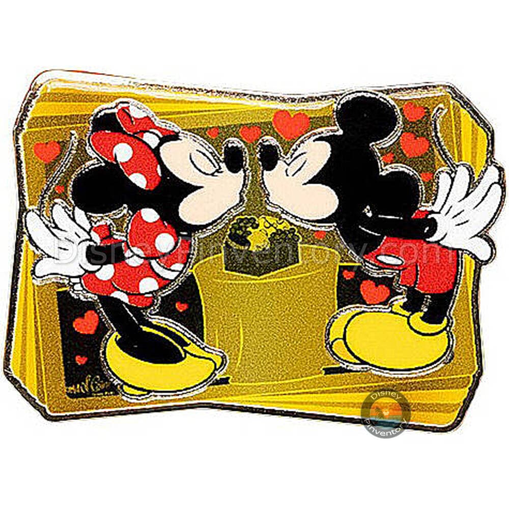 Disney World of Color Valentines Dessert Party: Mickey & Minnie Gold Tone - FiGPiN - Pin 50226