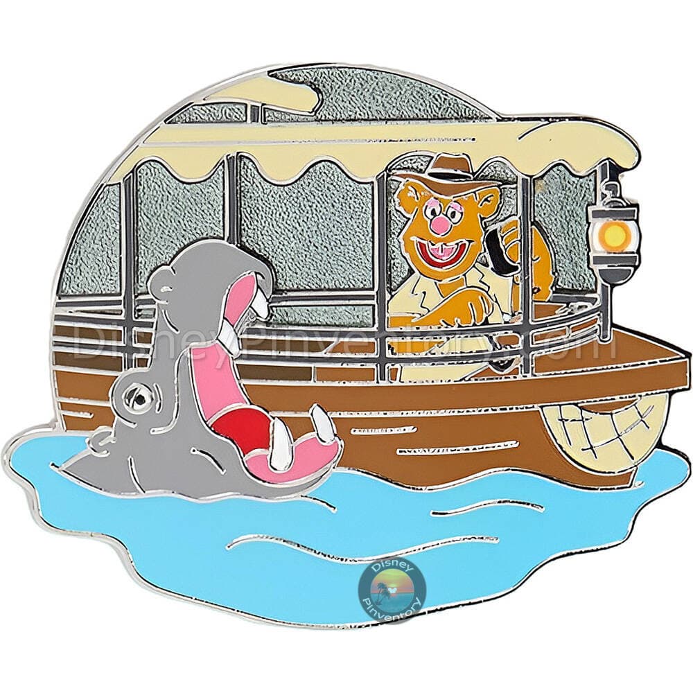 The Muppets ''Disney Park Day'' Mystery Pin Set - Fozzie Bear on Jungle Cruise - Disneyland - Pin 50277