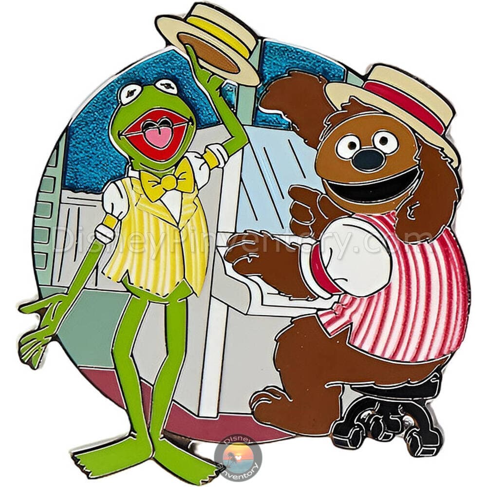The Muppets ''Disney Park Day'' Mystery Pin Set - Kermit and Rowlf on Main Street U.S.A. - Walt Disney World - Pin 50304