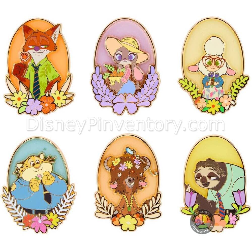 Disney Zootopia Characters Flower Frame Blind Box Pin Set - BoxLunch Exclusive - Pin 50360