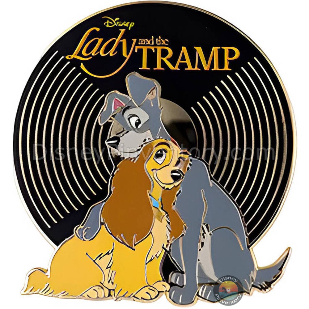 Vinyl Record Mystery Classic Series 1 Pin Set - Lady and the Tramp - Pin 50397