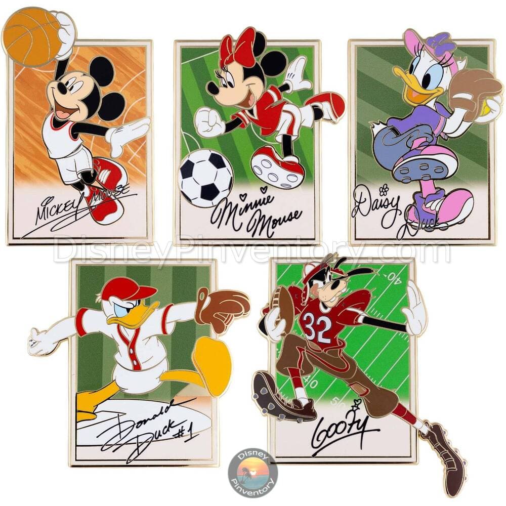 Disney Mickey & Friends Sportcards Mystery Jumbo Pin Set - PALM Exclusive - Pin 50403