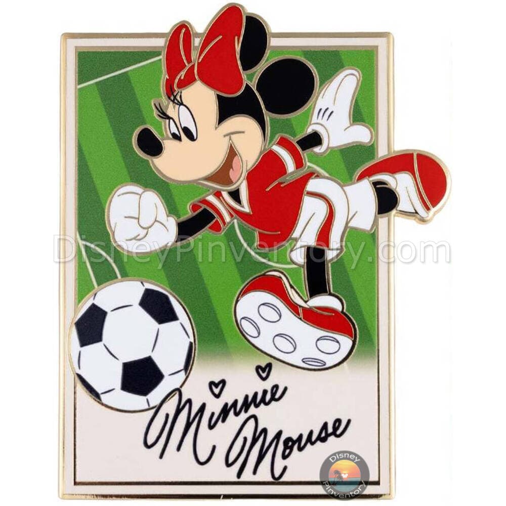 Disney Mickey and Friends Sportcards Mystery Jumbo Pin Set - Minnie Mouse Soccer - PALM Exclusive - Pin 50405