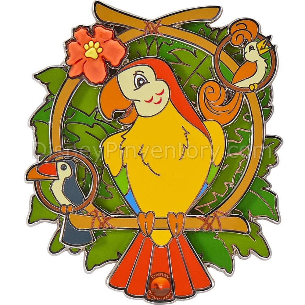 Disney Artist Collection Pin Set by Maria Stuckey and Kate Dykstra - José & Friends from Walt Disney's Enchanted Tiki Room - Pin 50429