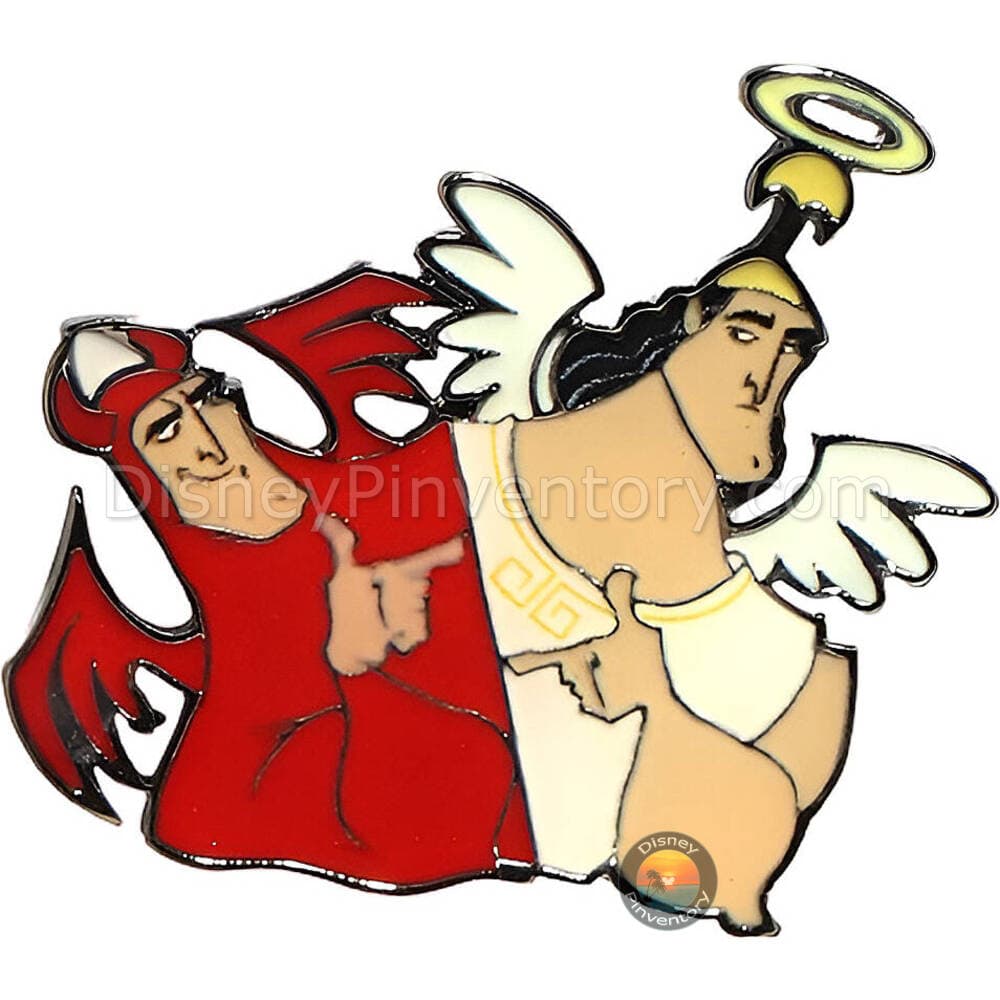 Disney The Emperor's New Groove Character Blind Box Pin Set - Kronk as Devil & Angel - Pin 50545