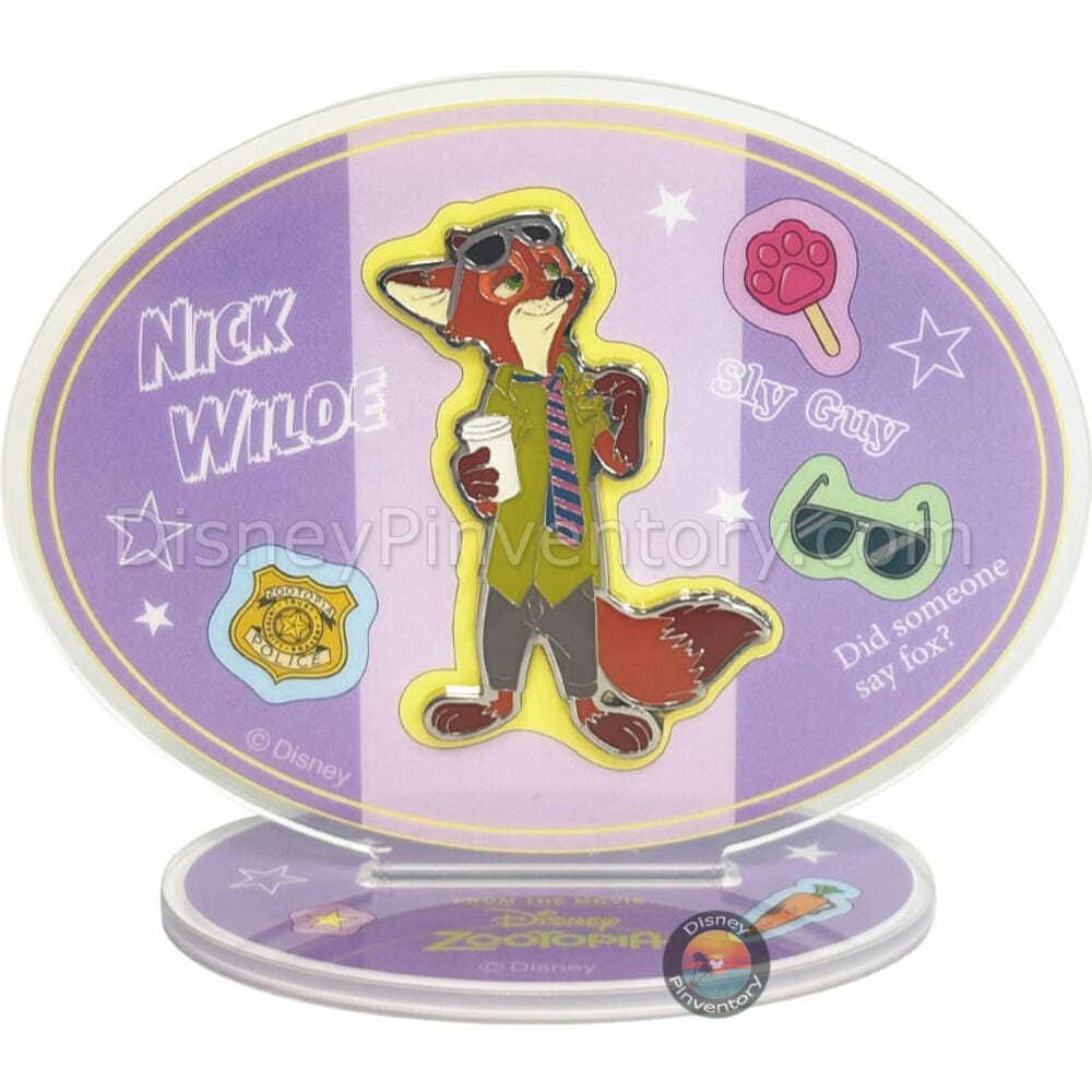 Zootopia Nick Wilde Pin B & Stand - Pin 50616
