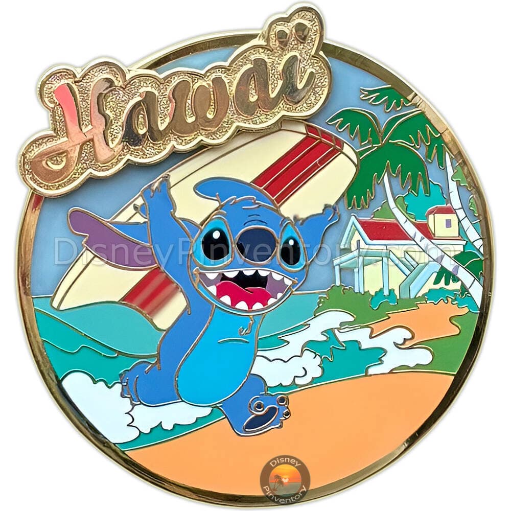 Voyage Series Stitch Hawaii Pin - Disneyland Paris - Pin 50630