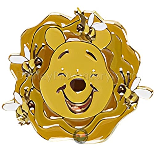 Winnie the Pooh Hundred Acre Wood Tote Pin Trader Crossbody Bag with Pins - Winnie the Pooh with Honey Bees Pin Only - Pin 50637