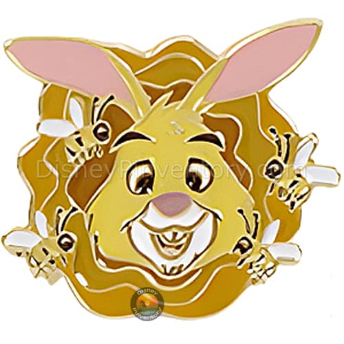 Winnie the Pooh Hundred Acre Wood Tote Pin Trader Crossbody Bag with Pins - Rabbit with Honey Bees Pin Only - Pin 50638
