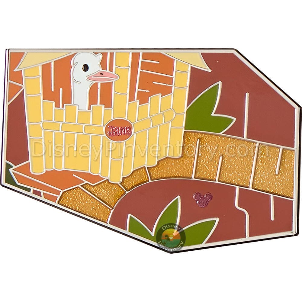 Disneyland Adventureland Treehouse Mystery Pin Set - Disney Attraction Map Puzzles Series - Jane the Ostrich - Pin 50645