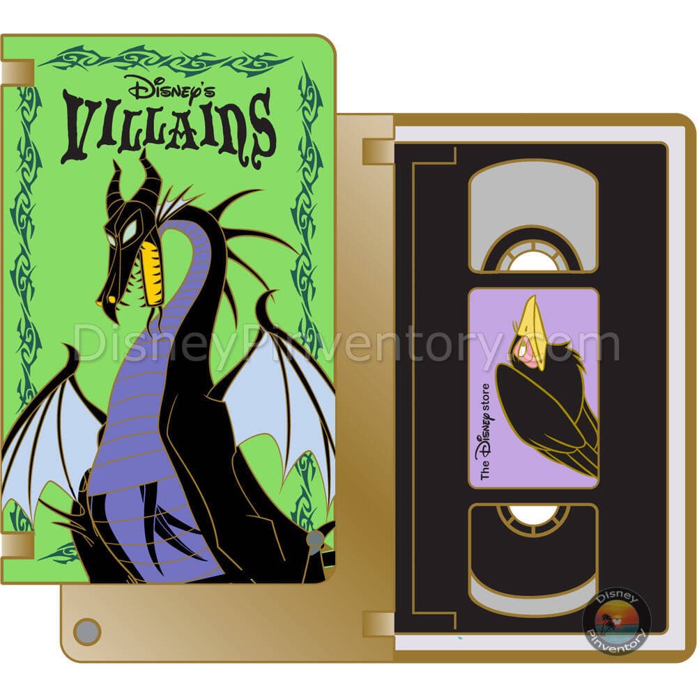 Retro Villains VHS Mystery Pin Set - Maleficent as a Dragon - Disney Store Times Square Pin Trading Event 2026 - Pin 50680