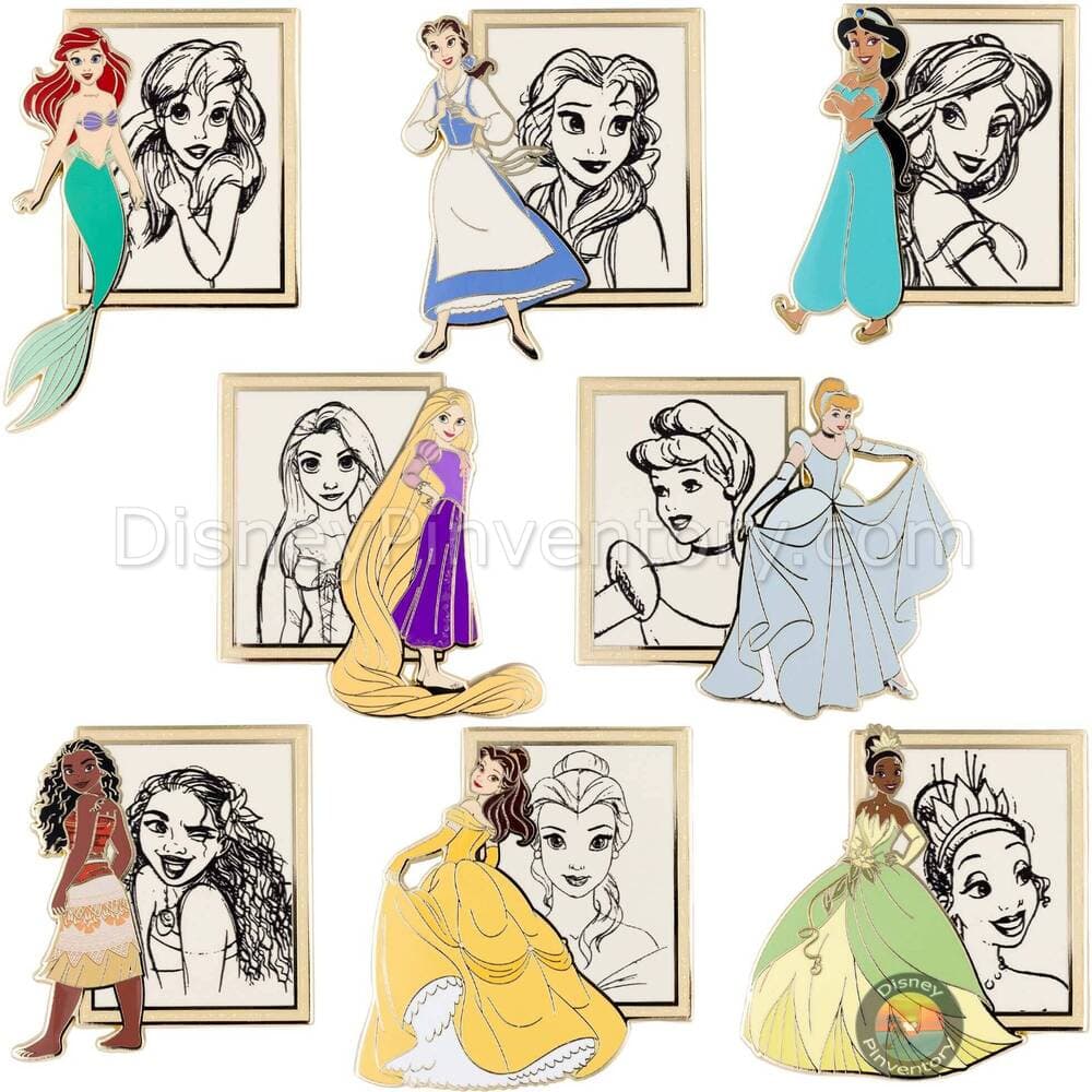 Disney Princess Royal Illustrations Mystery Jumbo Pin Set - PALM Exclusive - Pin 50767