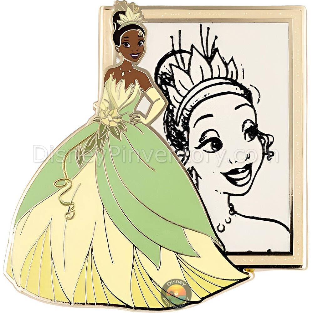 Disney Princess Royal Illustrations Mystery Jumbo Pin Set - Tiana - PALM Exclusive - Pin 50772