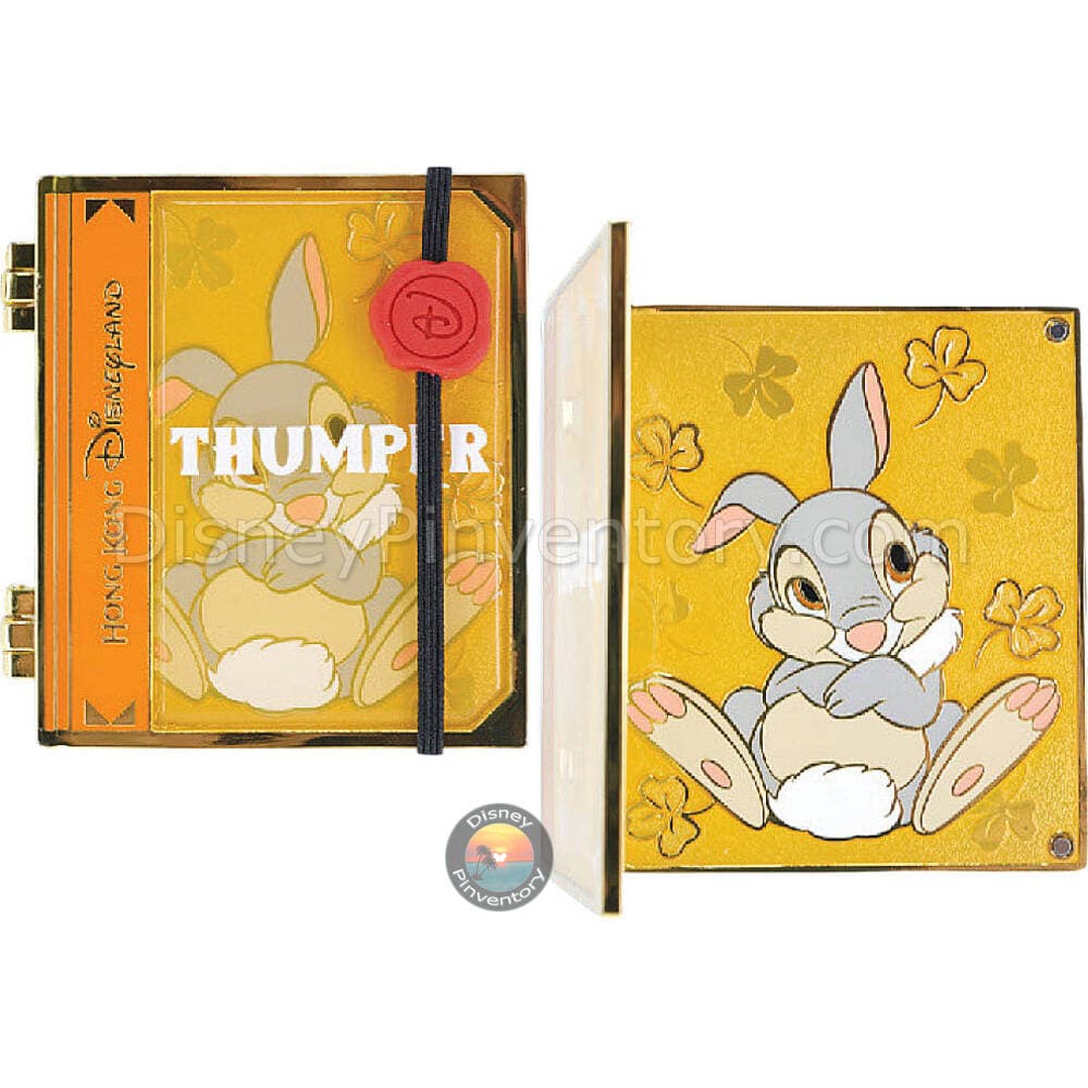 Thumper Hinged Book Pin - Hong Kong Disneyland - Pin 50814
